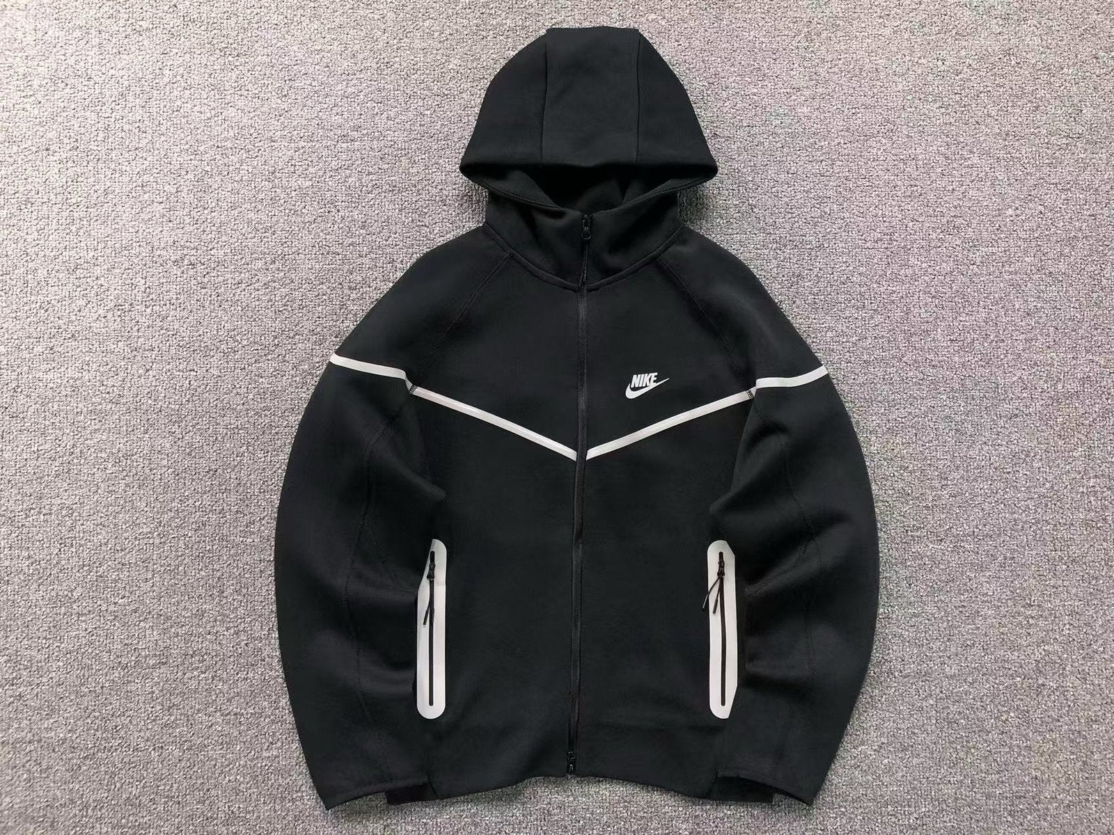 Nike Tech Fleece Reflective  Tracksuit Black