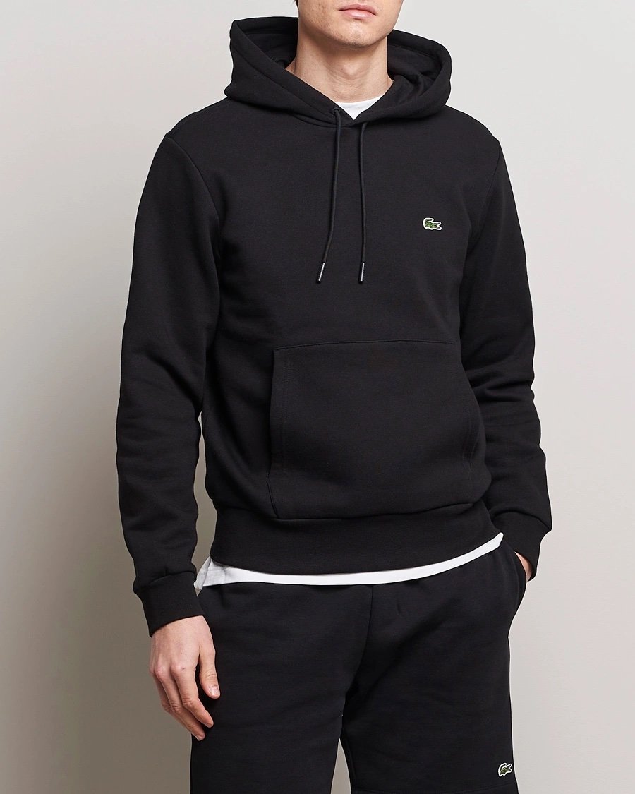 Lacoste Core Hoodie Tracksuit In Black