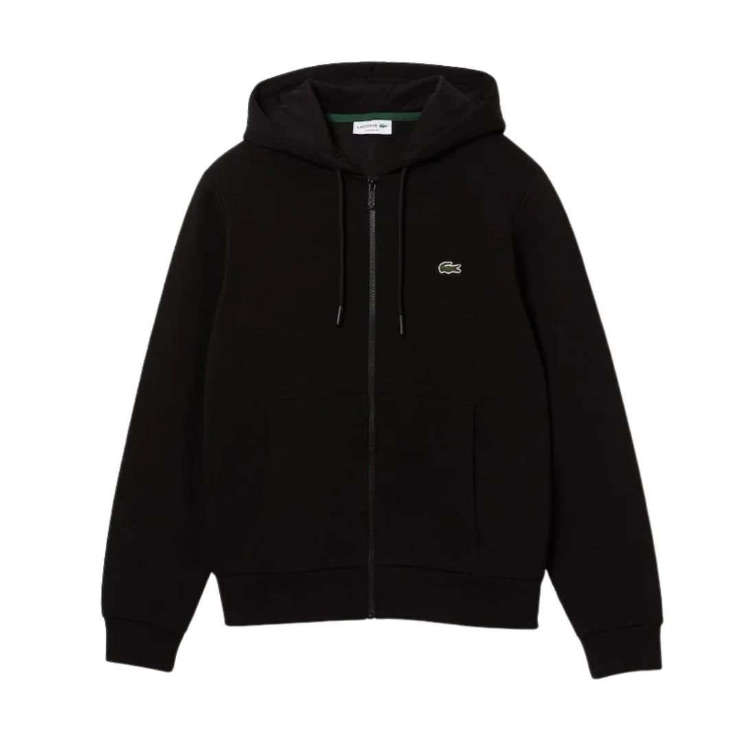 Lacoste Zip Hoodie Tracksuit In Black