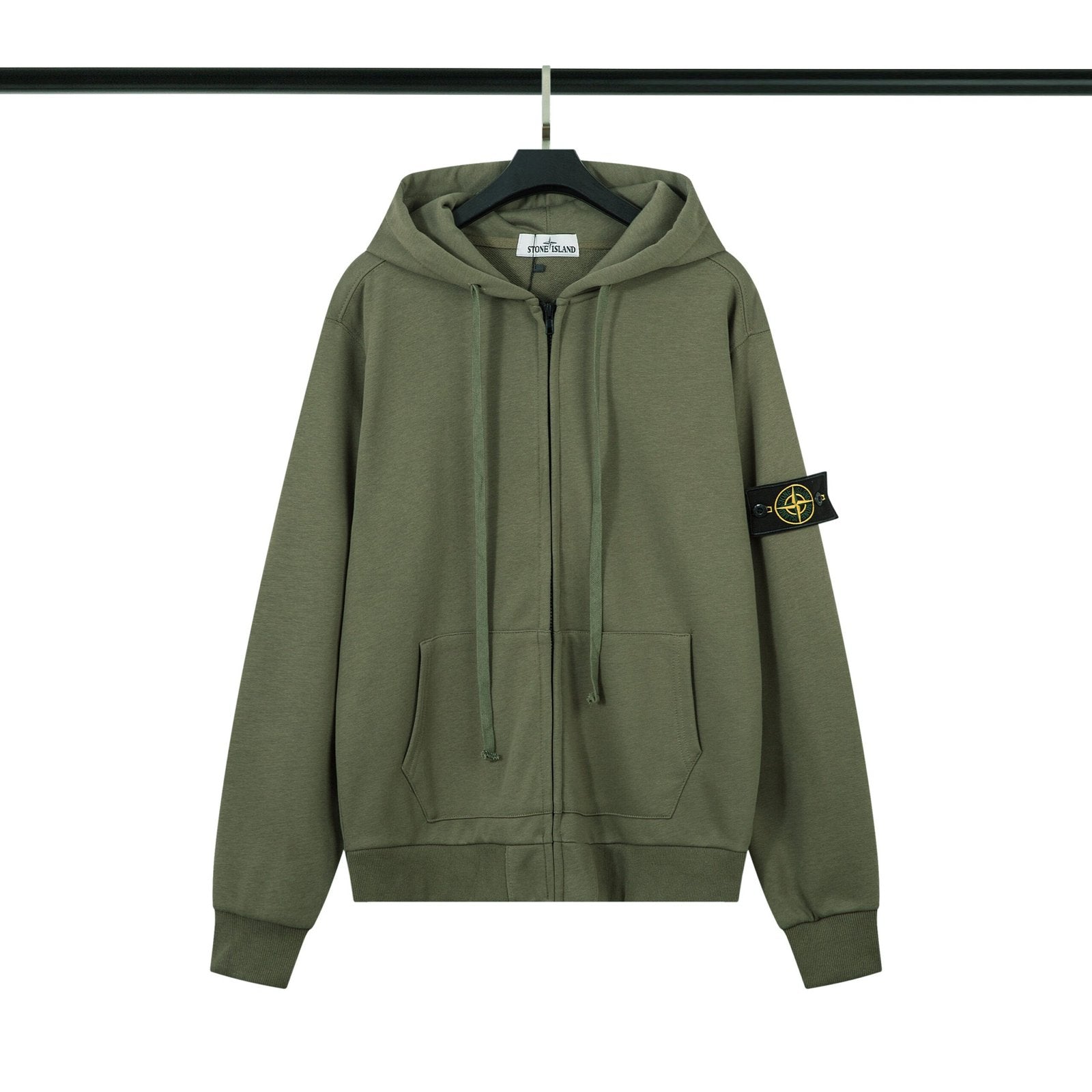 Stone Island Zipped Hoodie Tracksuit Green