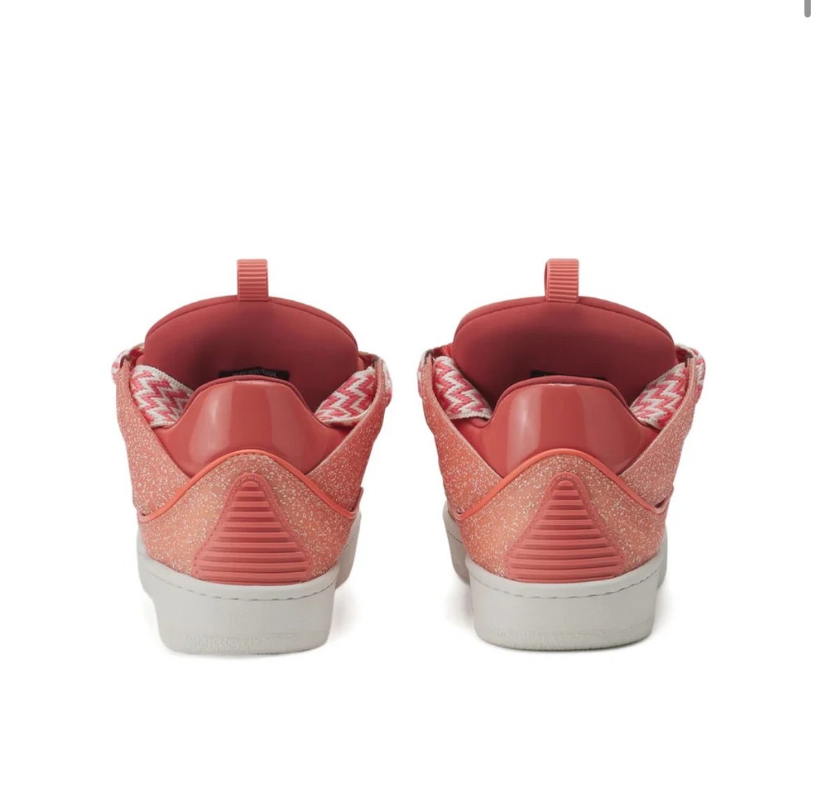 Lanvin Curb Sneaker Pink White