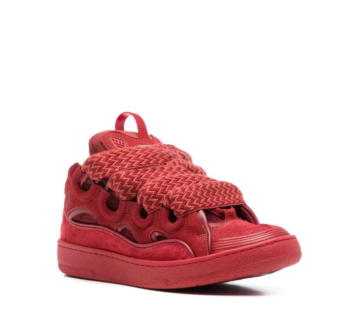 Lanvin Curb Sneaker Red
