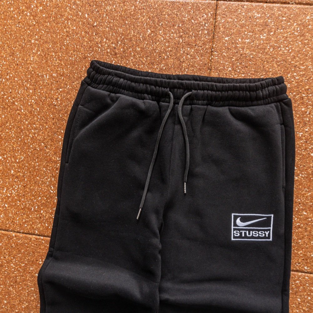 Stussy x Nike Zip Up Fleece Tracksuit Black