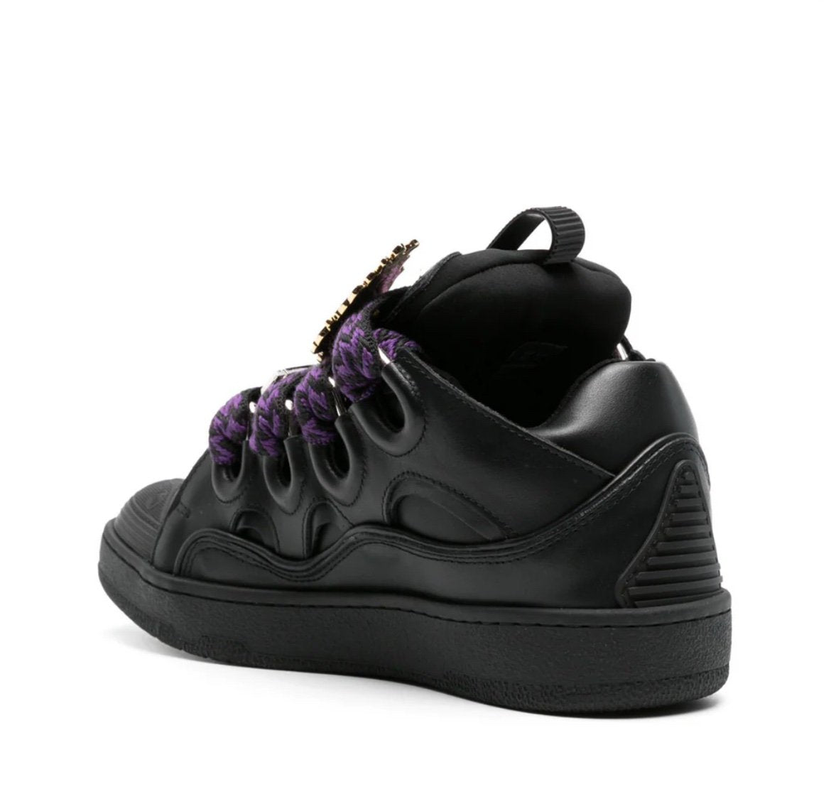 Lanvin Curb Sneaker Black Purple