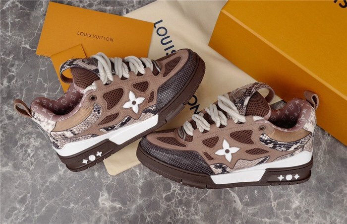 Louis Vuitton Skate Brown Snakeskin