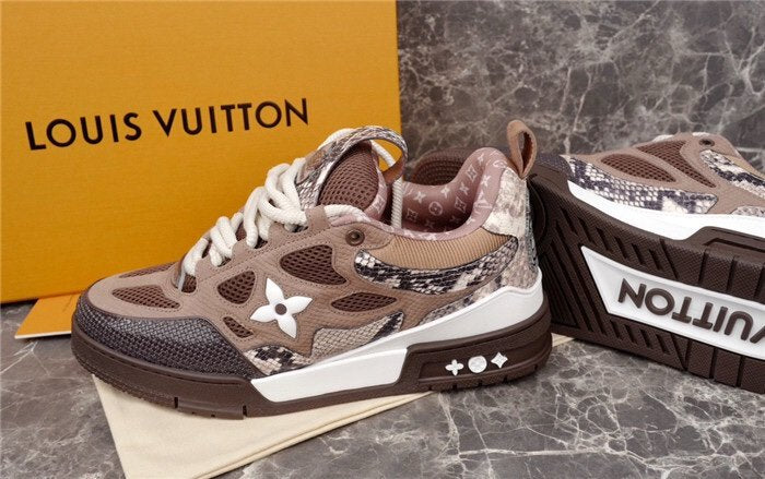 Louis Vuitton Skate Brown Snakeskin
