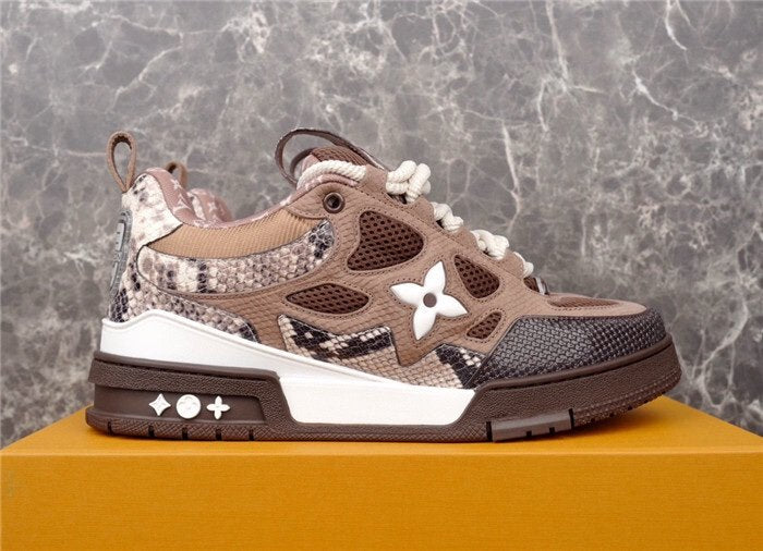 Louis Vuitton Skate Brown Snakeskin