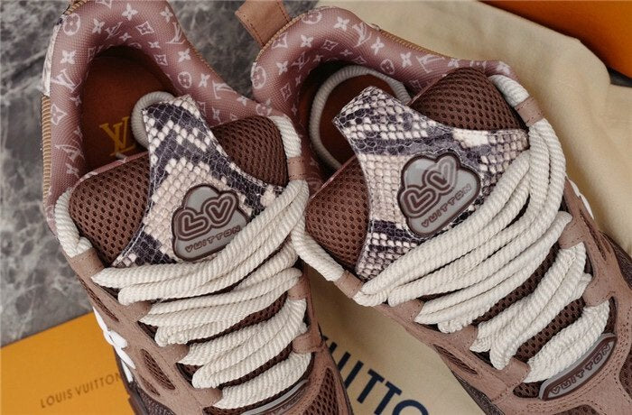 Louis Vuitton Skate Brown Snakeskin