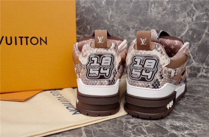 Louis Vuitton Skate Brown Snakeskin