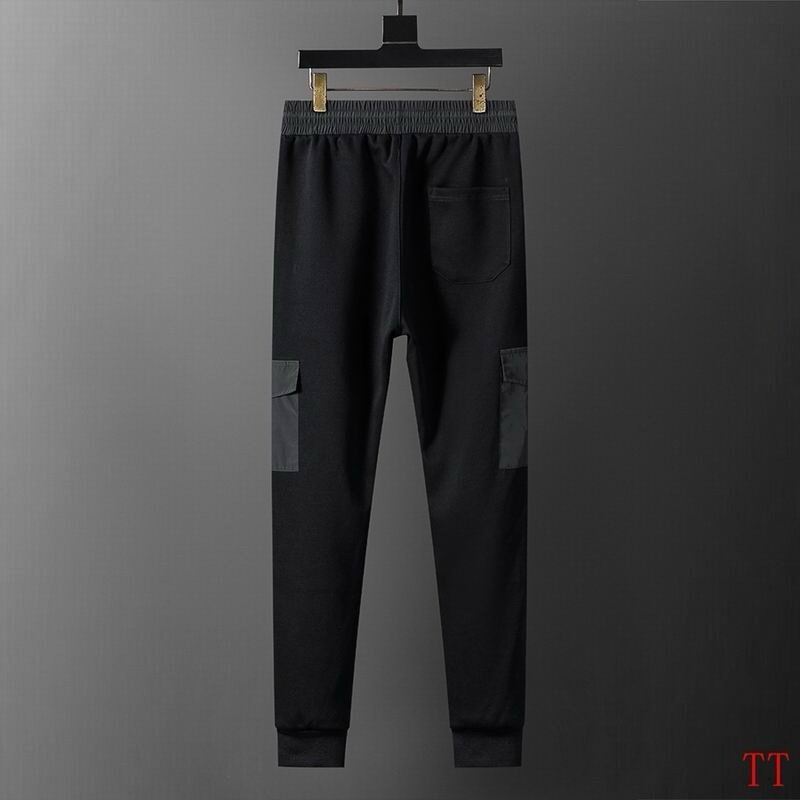 Moncler Cotton Stretch Zip Tracksuit In Black