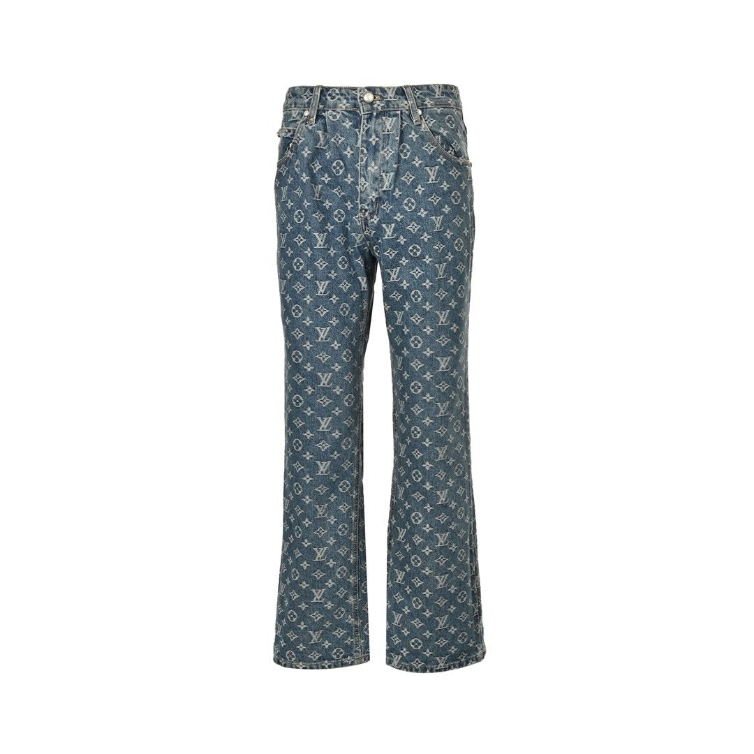 Louis Vuitton Blue Denim Straight Jeans