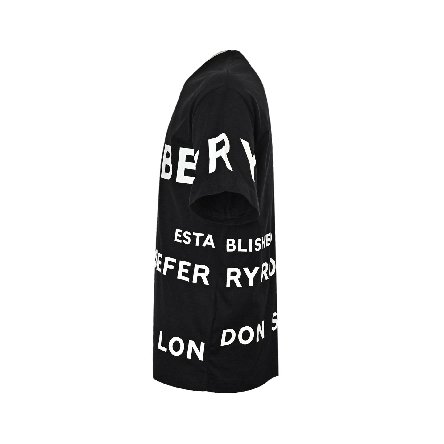 Burberry Logo Print T-Shirt In Black