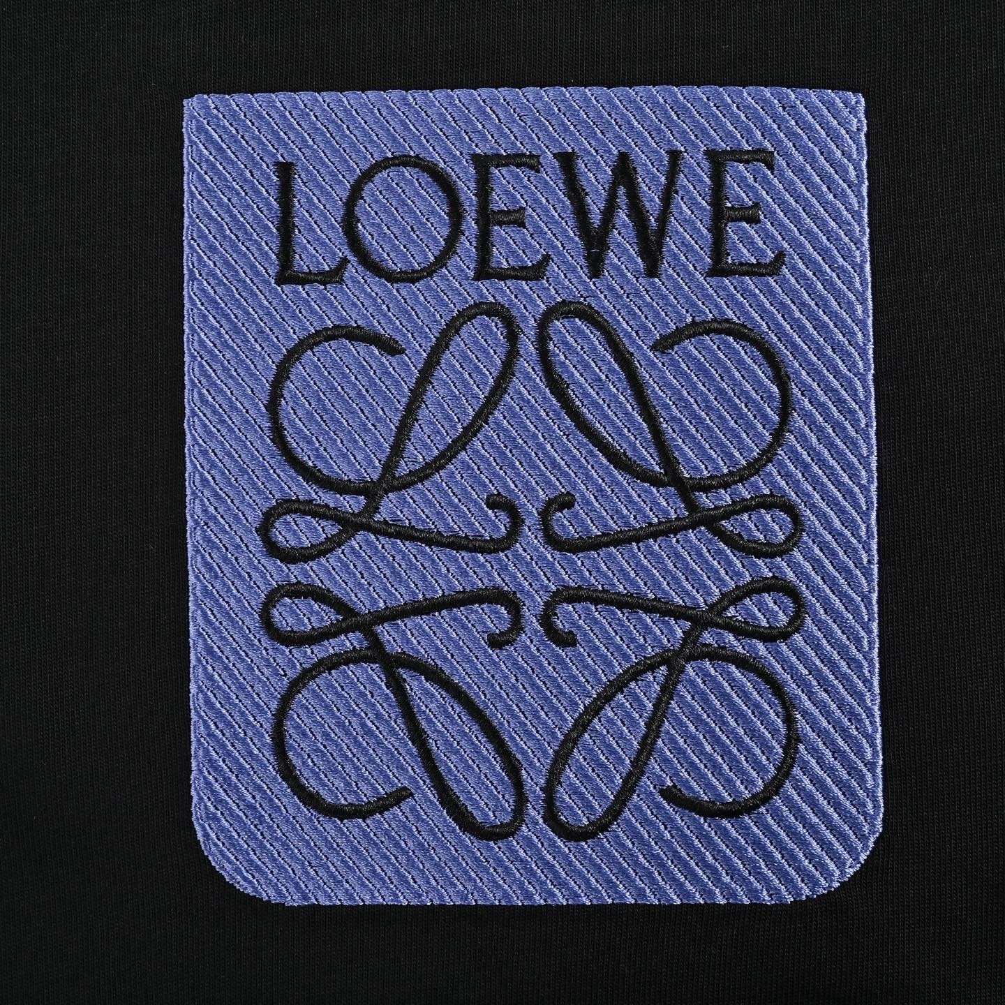 Loewe Relaxed Fit T-Shirt in Cotton Black
