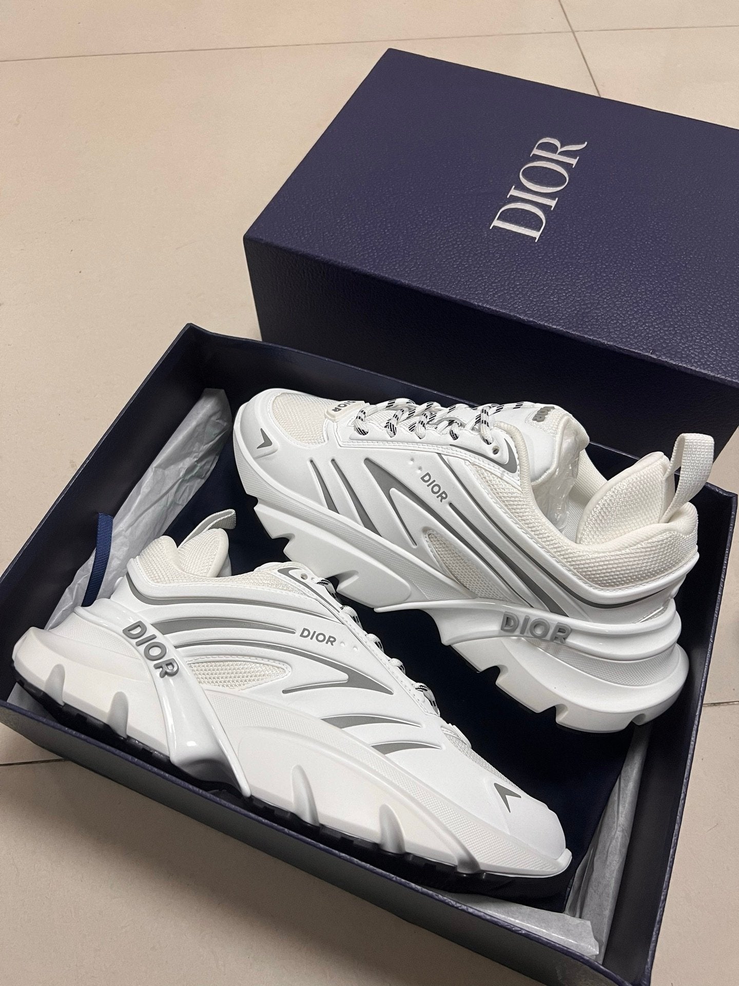 Dior B44 Blade White Grey