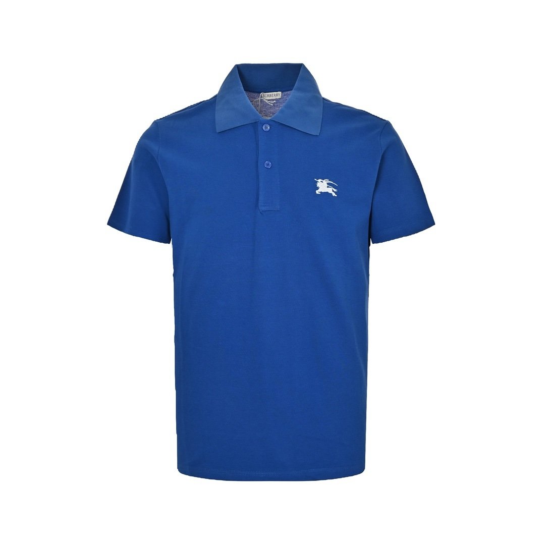 Burberry Polo Shirt In Blue