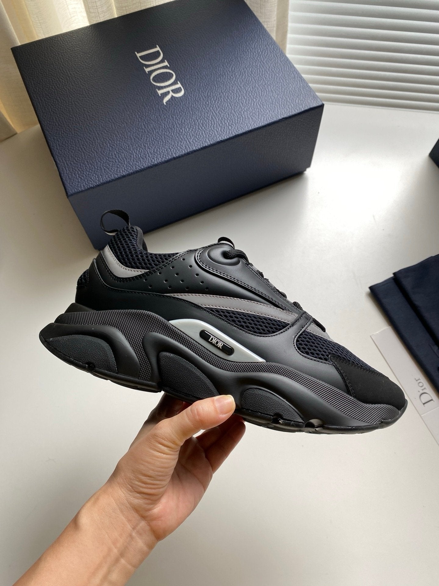 Dior B22 Black Silver