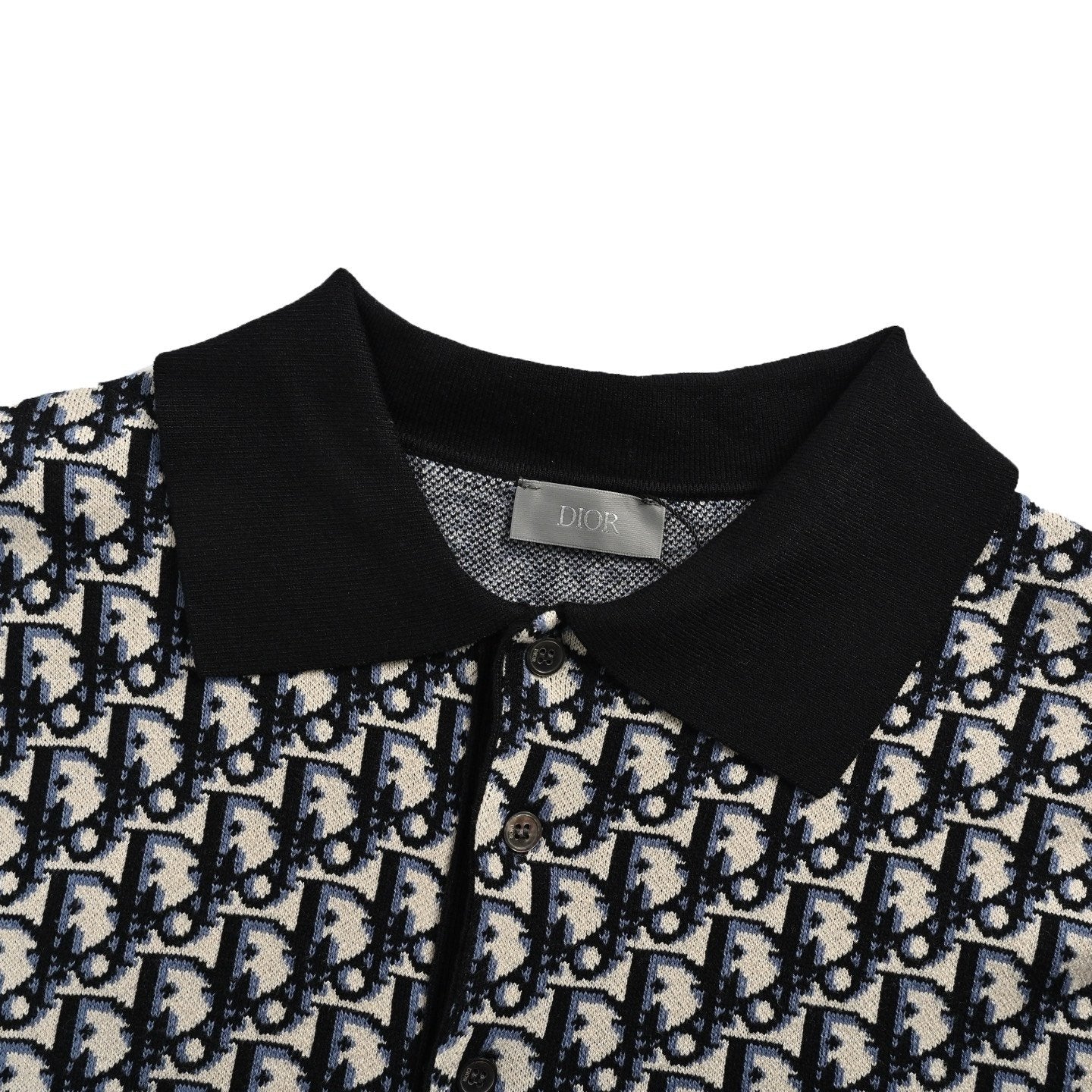 Dior Oblique Knit Polo Shirt