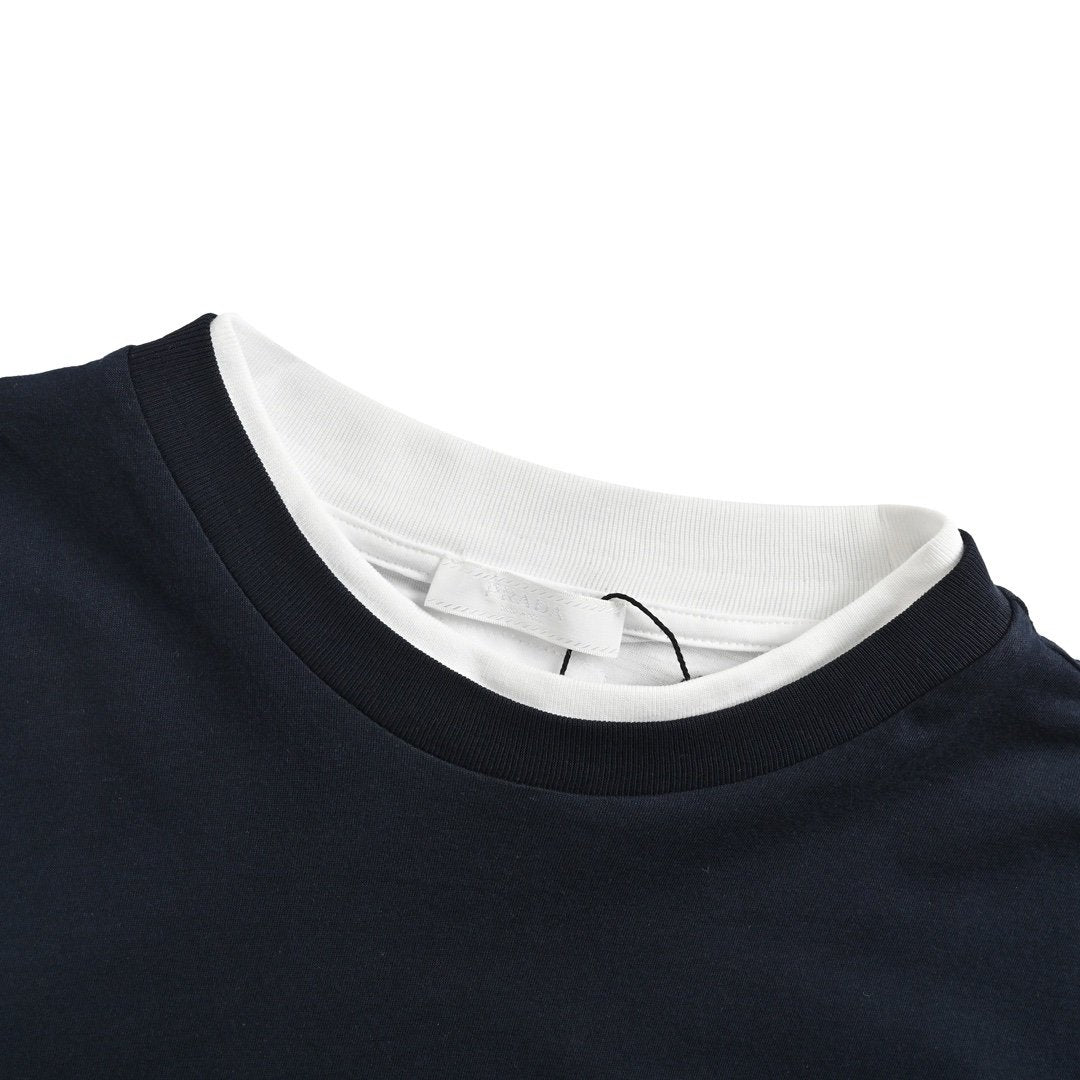 Prada Navy Cotton T-Shirt