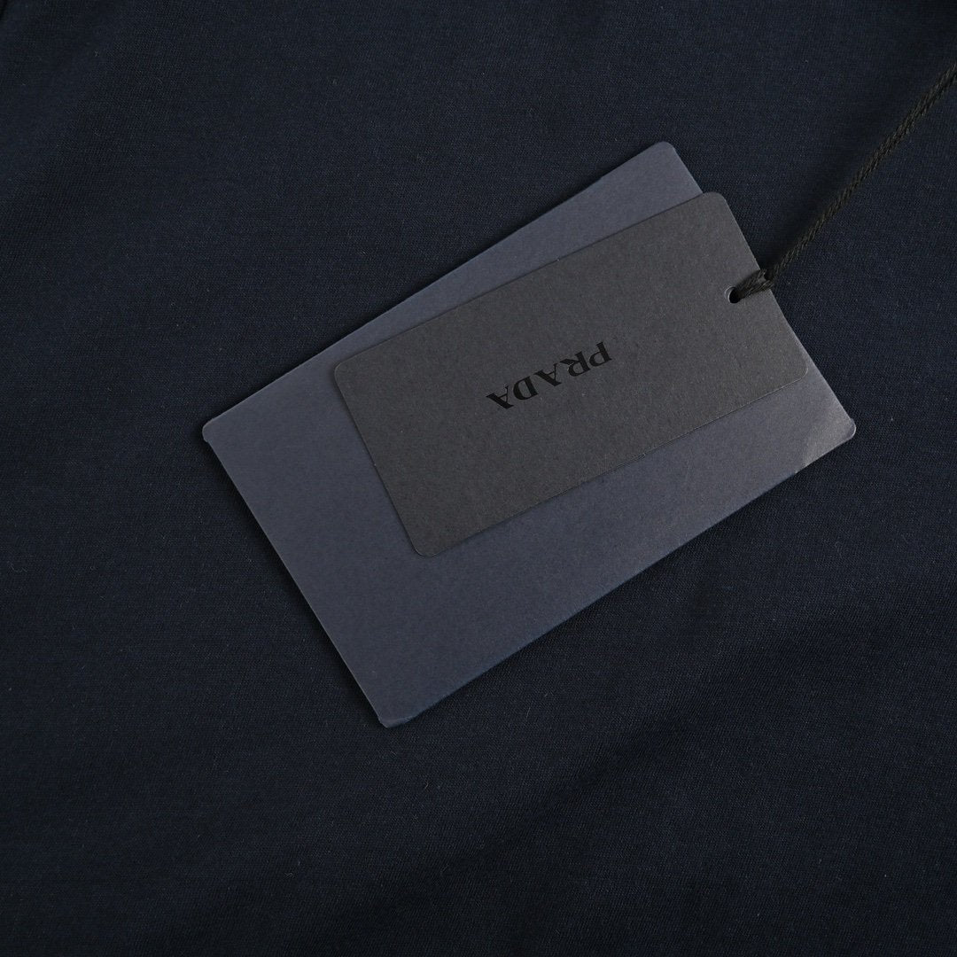 Prada Navy Cotton T-Shirt