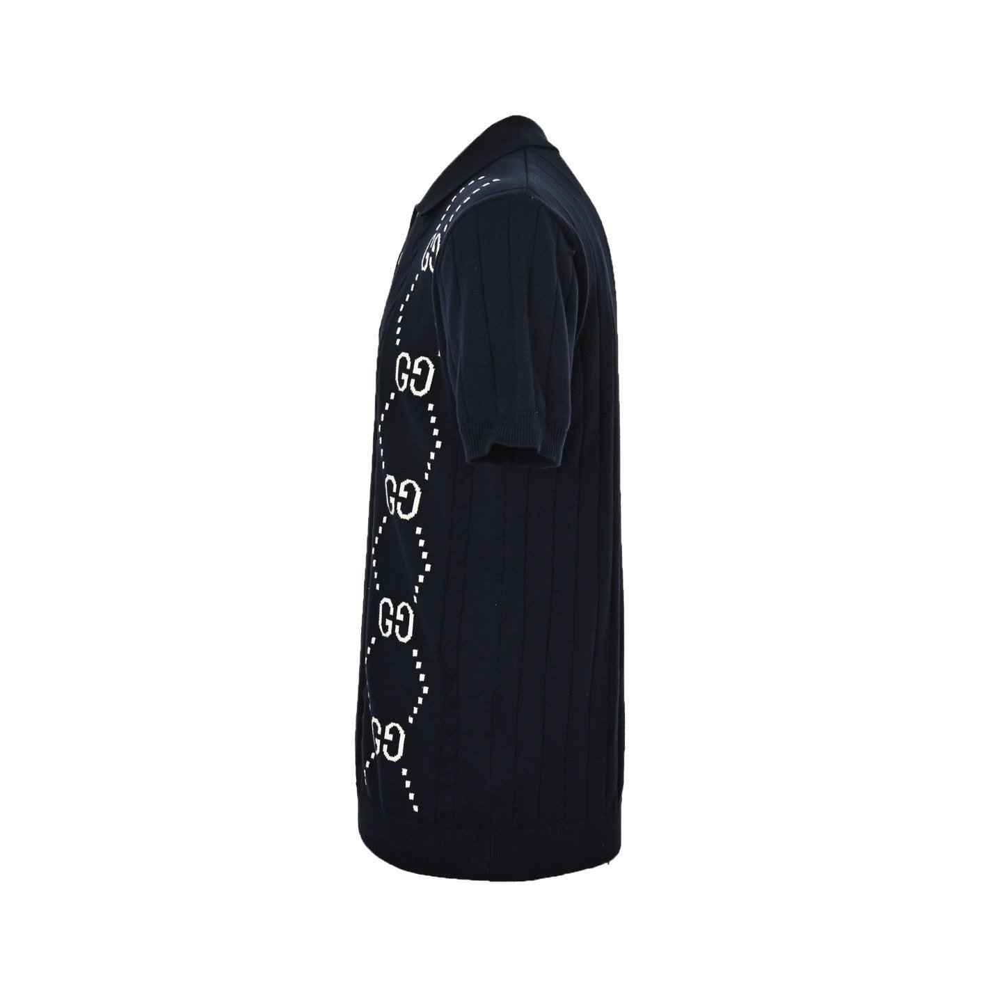 Gucci GG Intirsia Knit Polo Shirt
