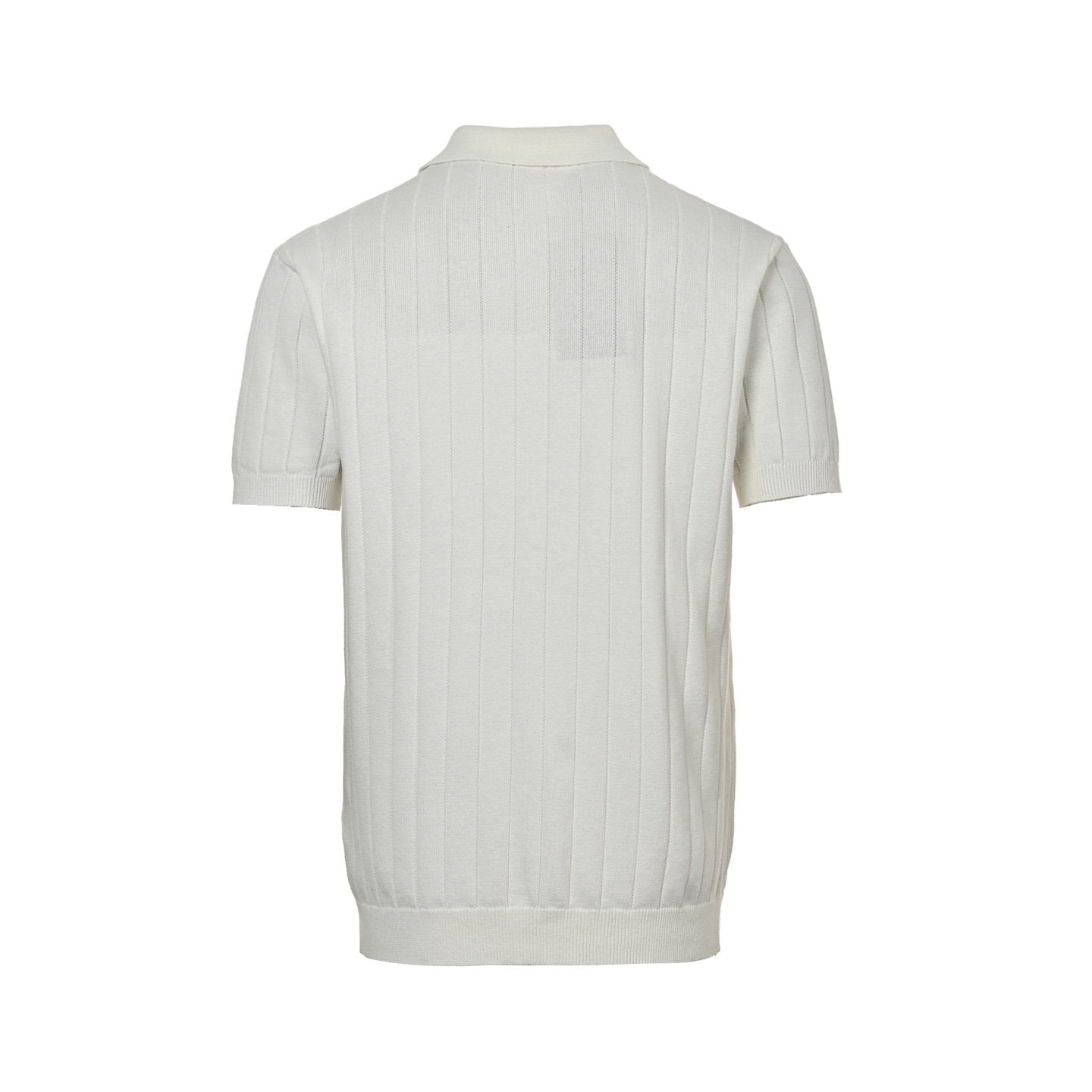 Gucci GG Intirsia Knit Polo Shirt White