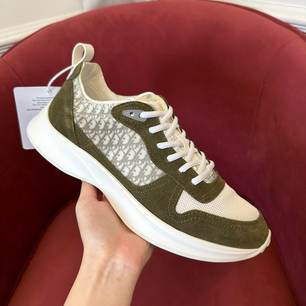 Dior B25 Suede Green White