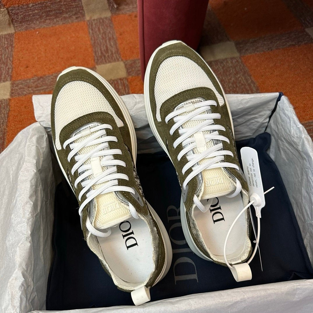 Dior B25 Suede Green White