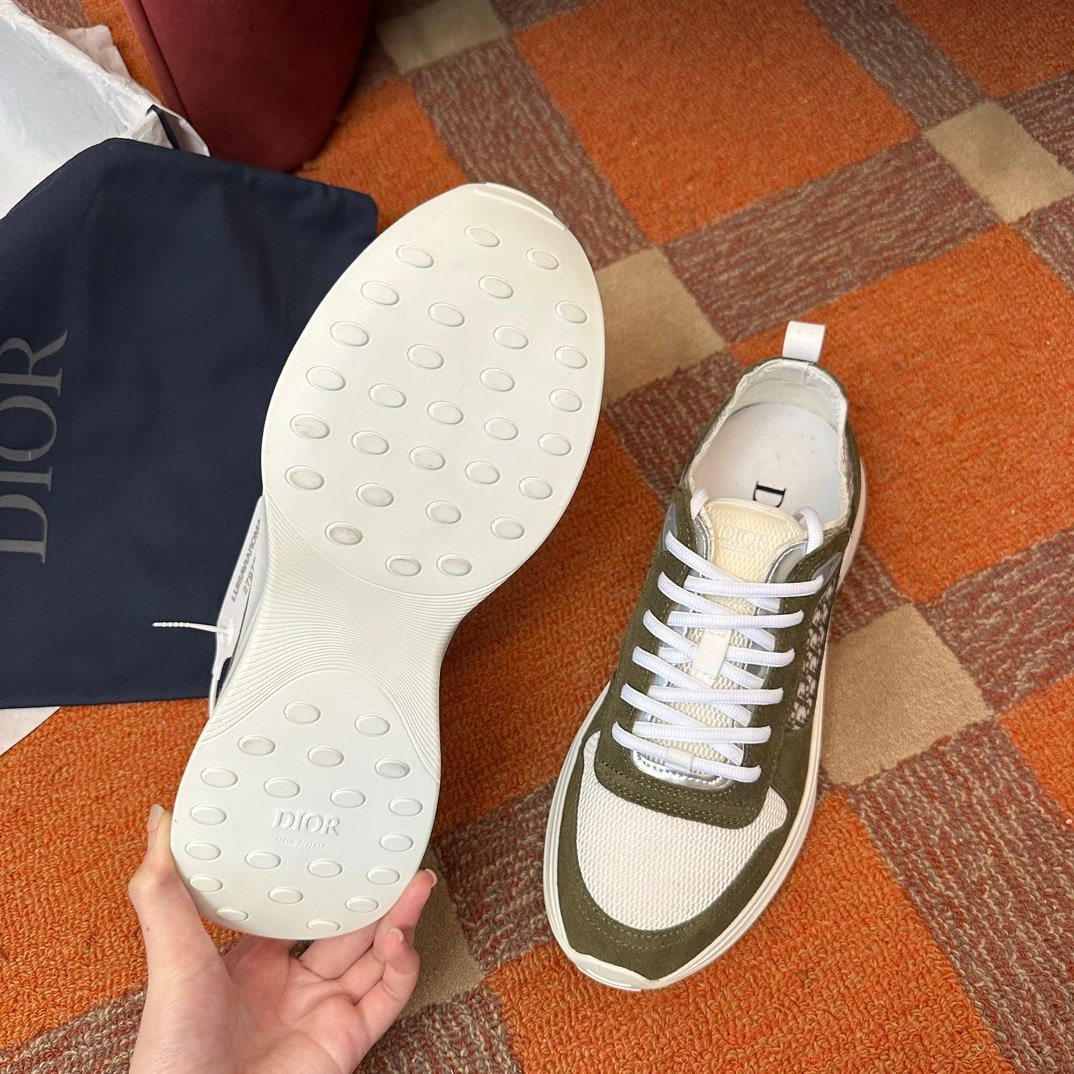 Dior B25 Suede Green White
