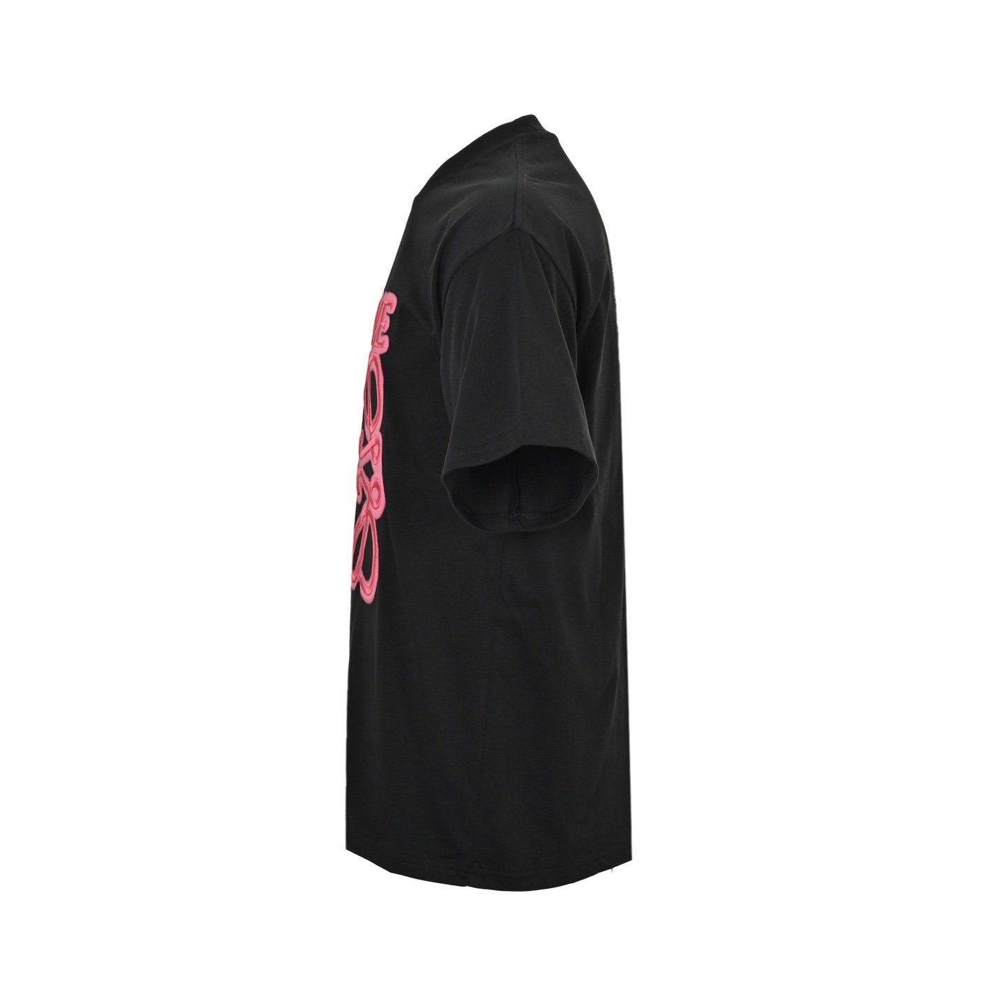 Loewe Neon T-Shirt In Black/Fluo Pink