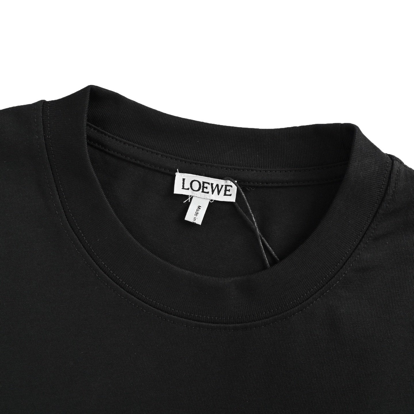 Loewe Neon T-Shirt In Black/Fluo Pink