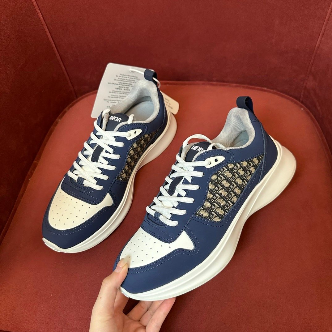 Dior B25 Leather Blue  White