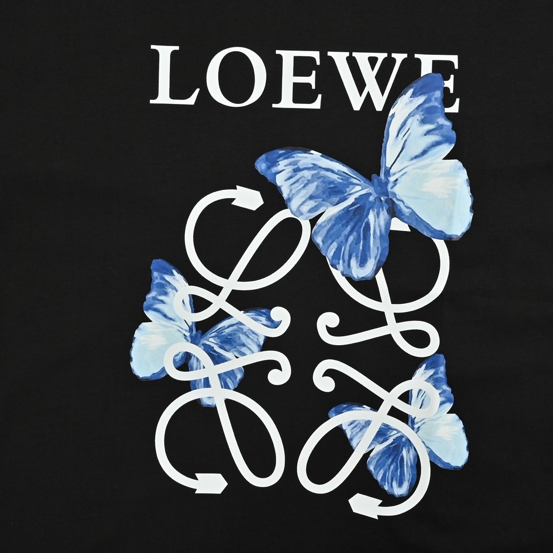 Loewe T-Shirt Black Butterfly