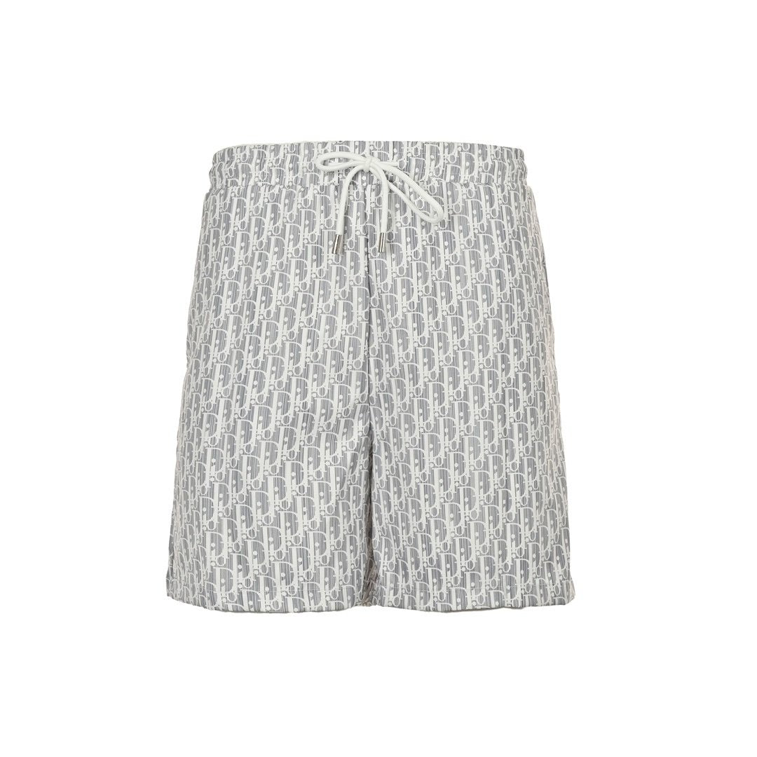 Dior Oblique White Silver Short
