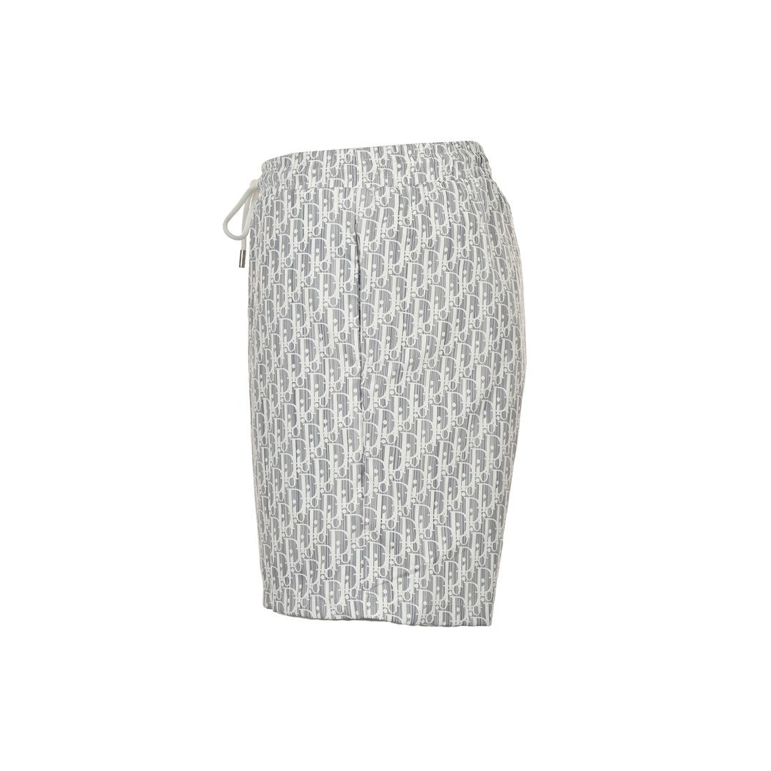 Dior Oblique White Silver Short