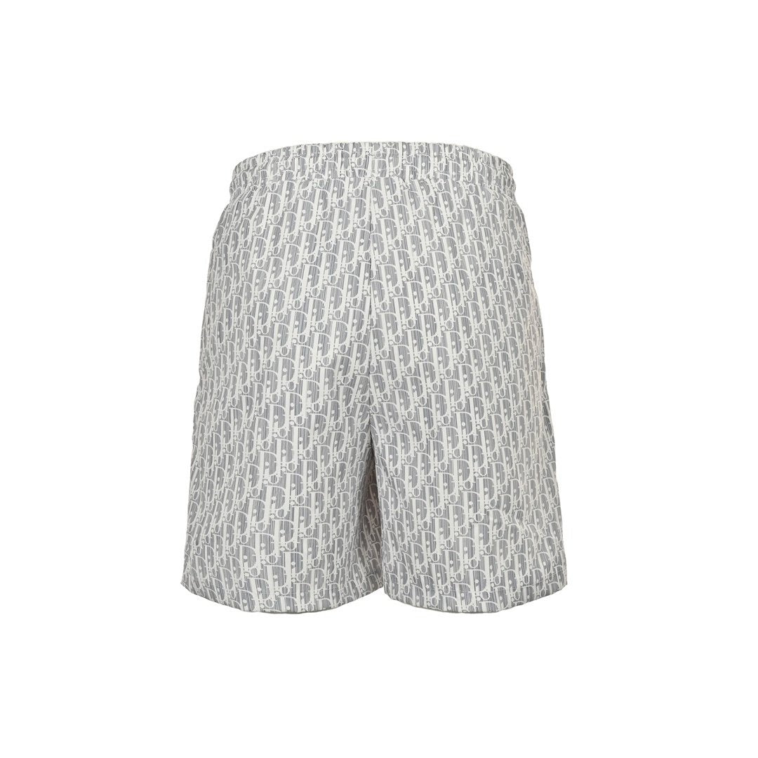Dior Oblique White Silver Short