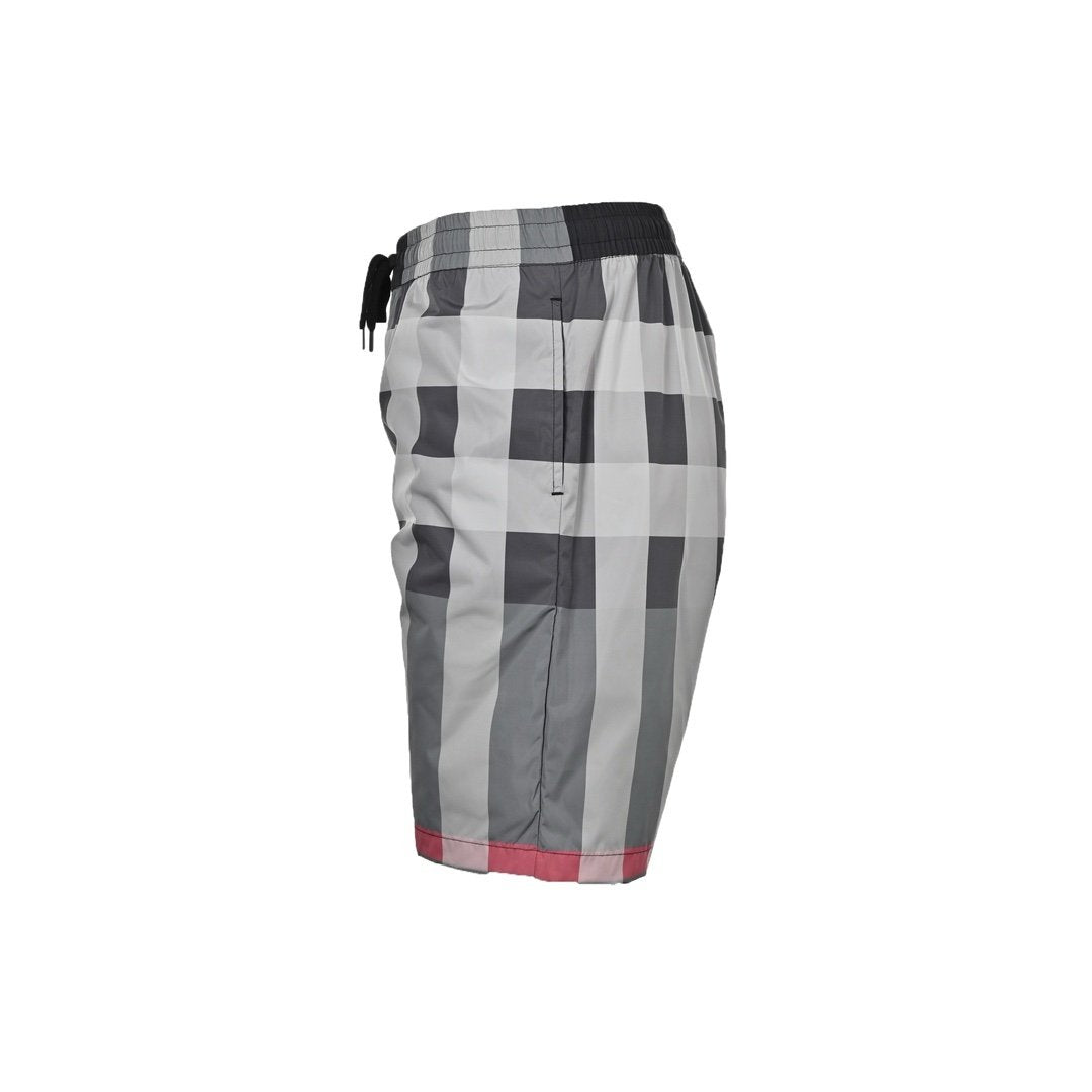 Burberry Check Dawnstring Grey/Black Swimshorts