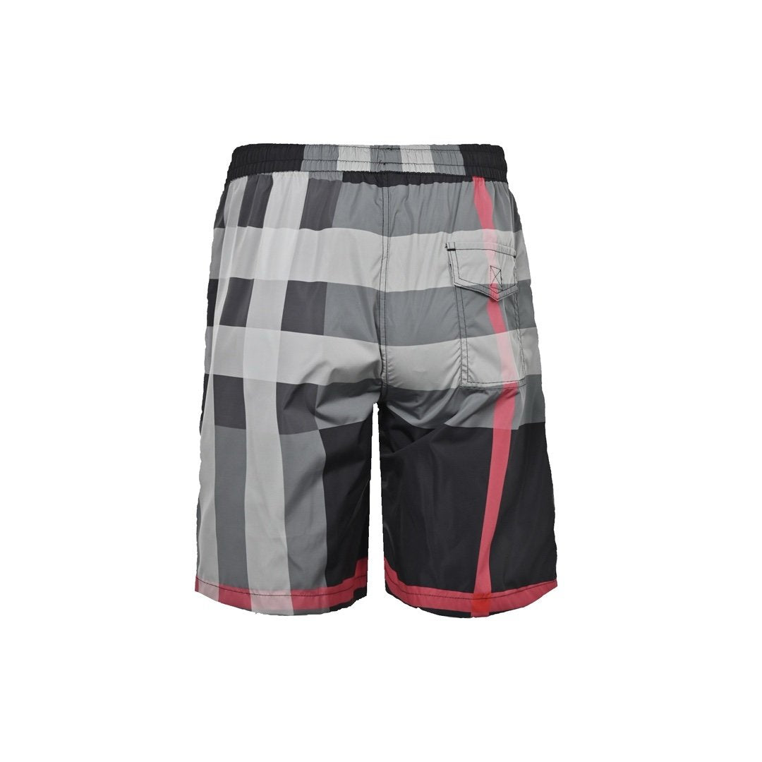 Burberry Check Dawnstring Grey/Black Swimshorts