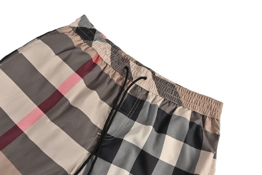 Burberry Check Dawnstring Beige Swimshorts