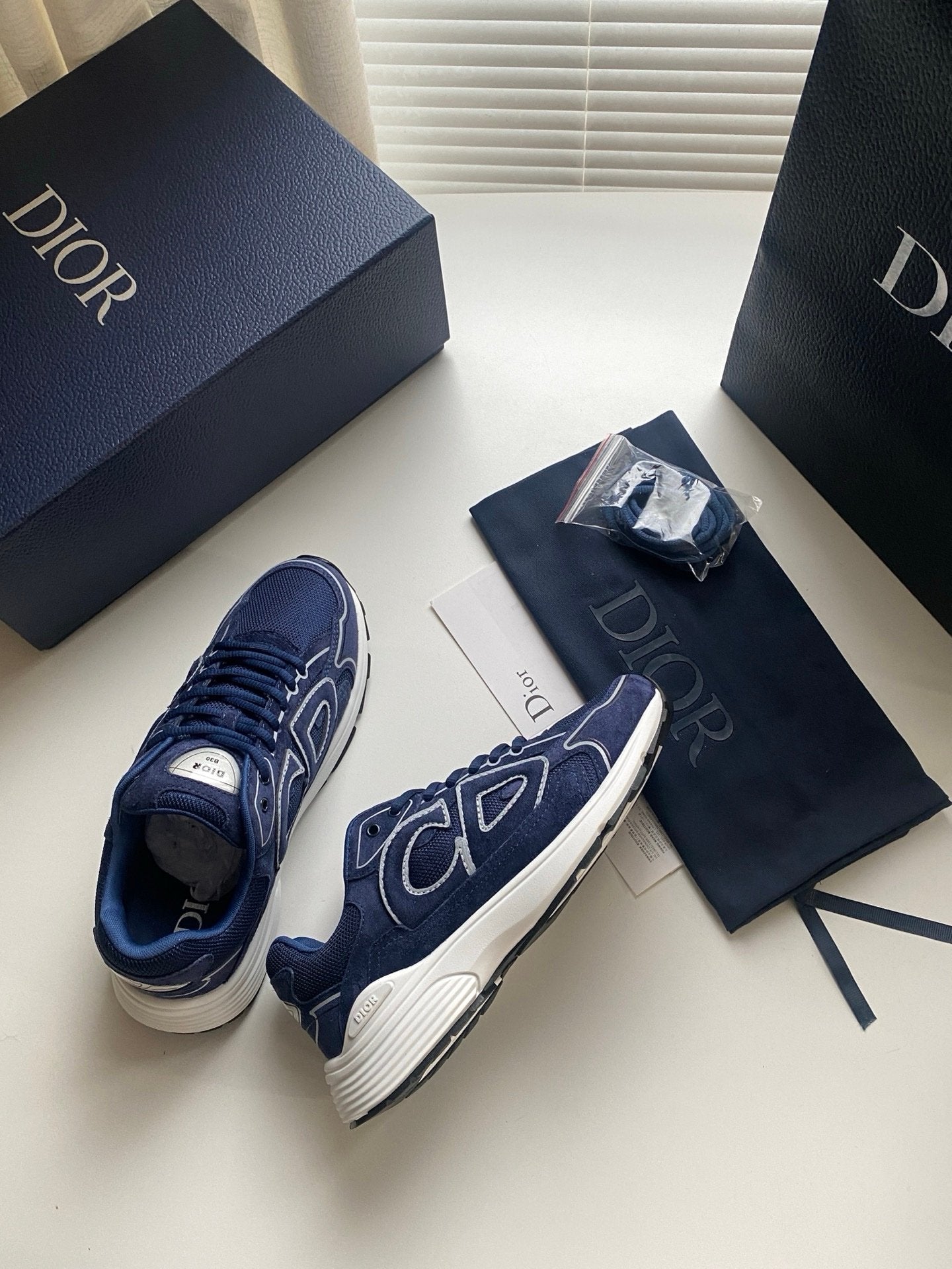 Dior B30 Suede Navy Blue