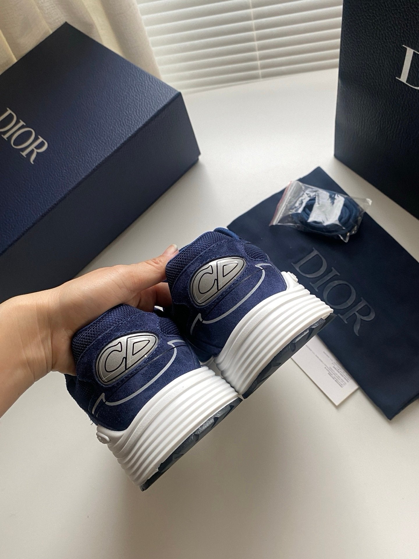 Dior B30 Suede Navy Blue