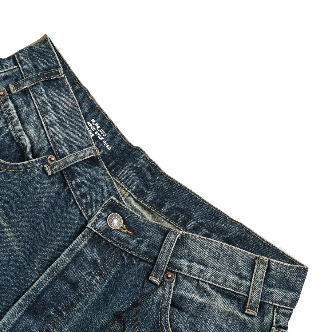 Celine Blue Washed Raw Hem Cotton
