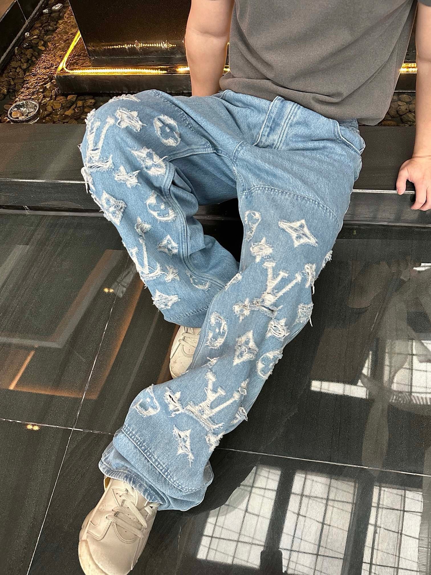 Louis Vuitton Denim Skate Jeans Blue