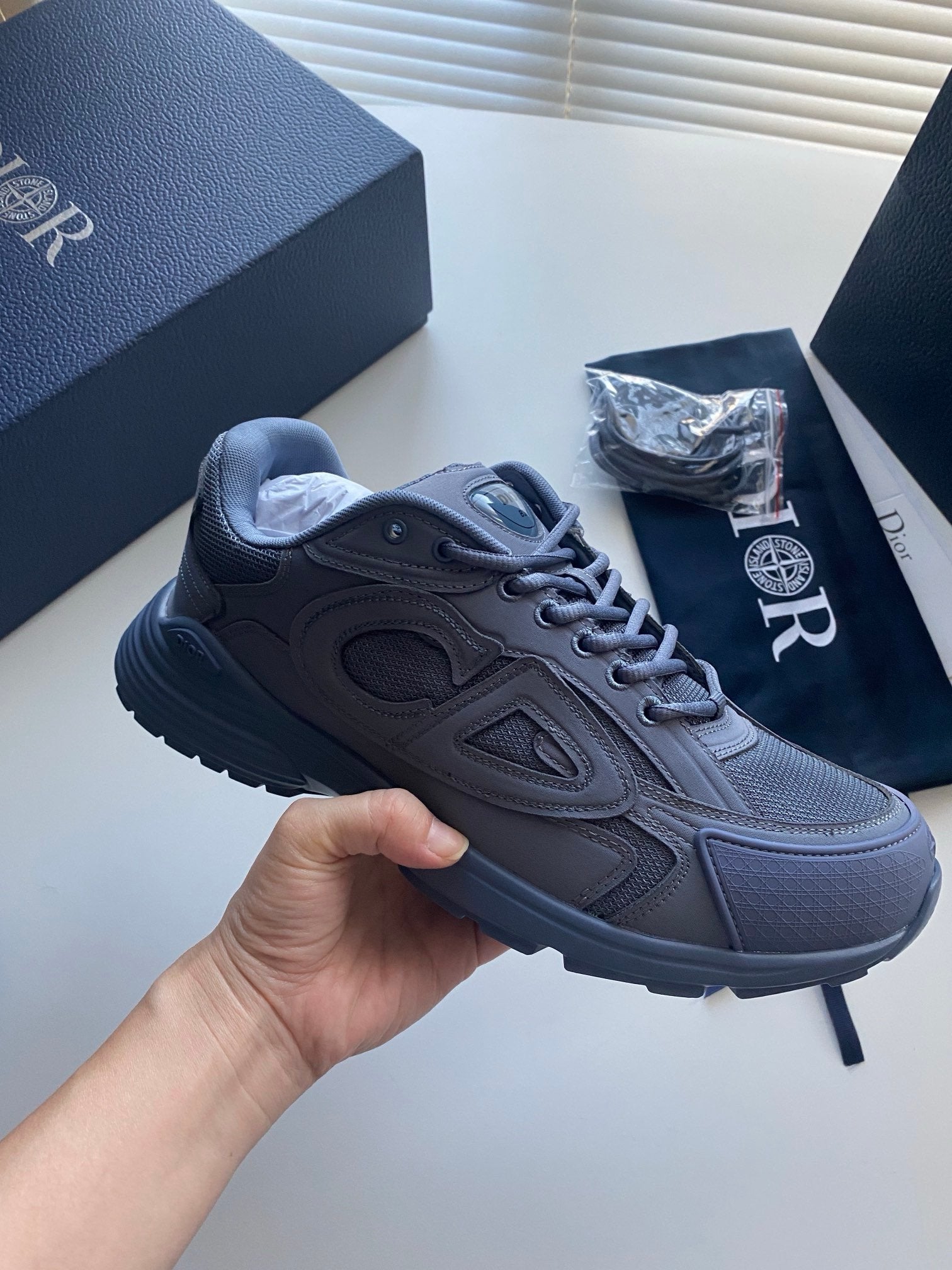 Dior B30 x Stone Island Blue