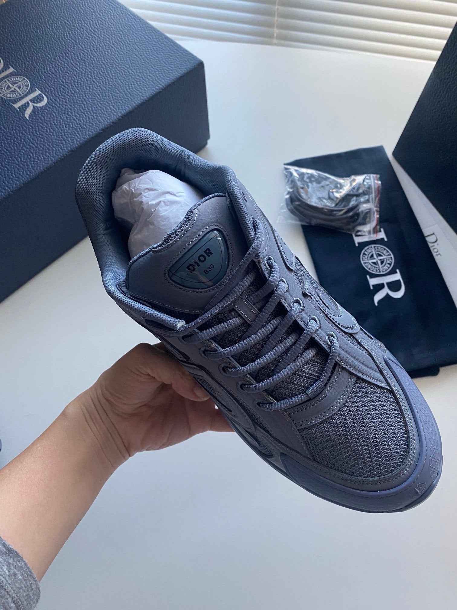 Dior B30 x Stone Island Blue