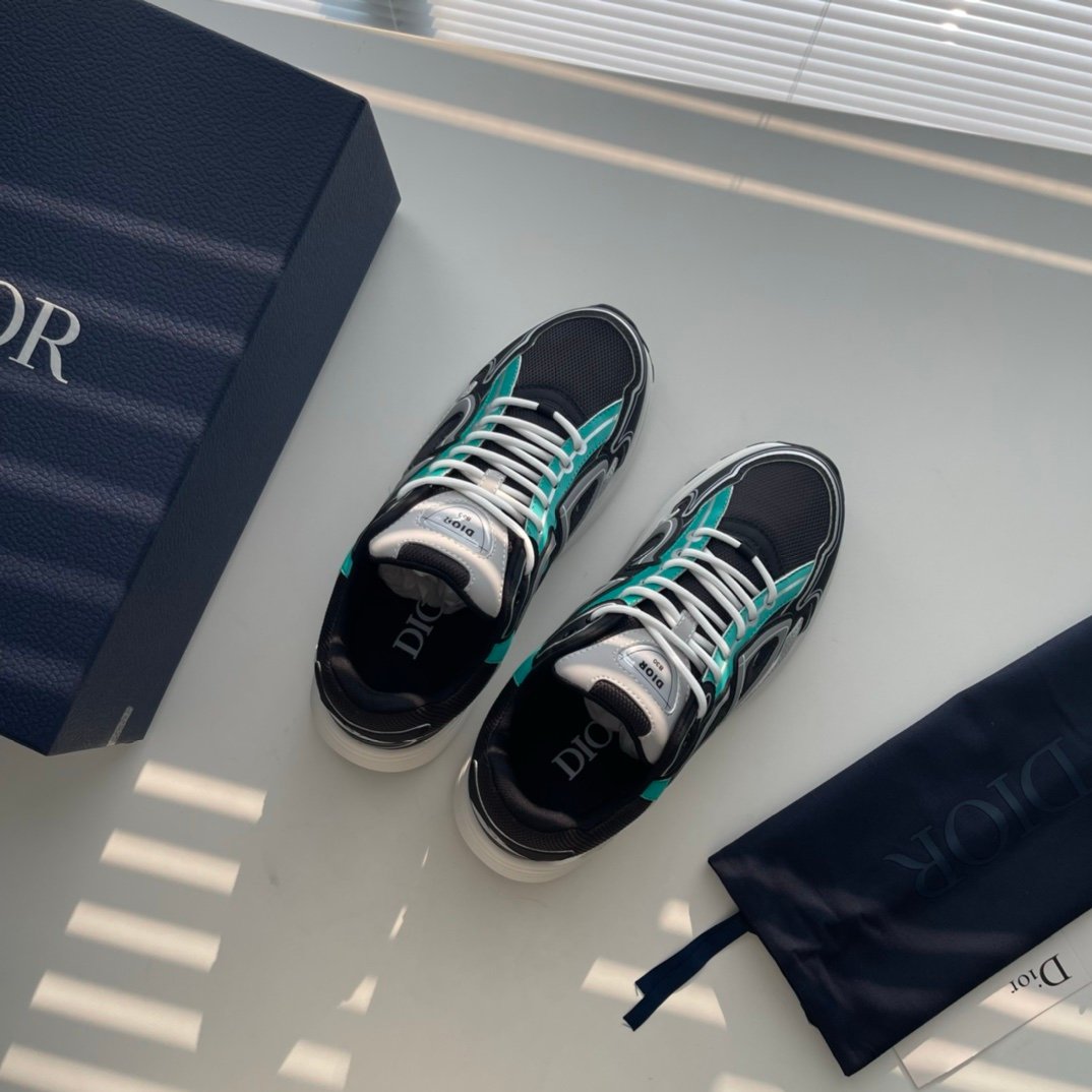 Dior B30 Reflective Black Green White