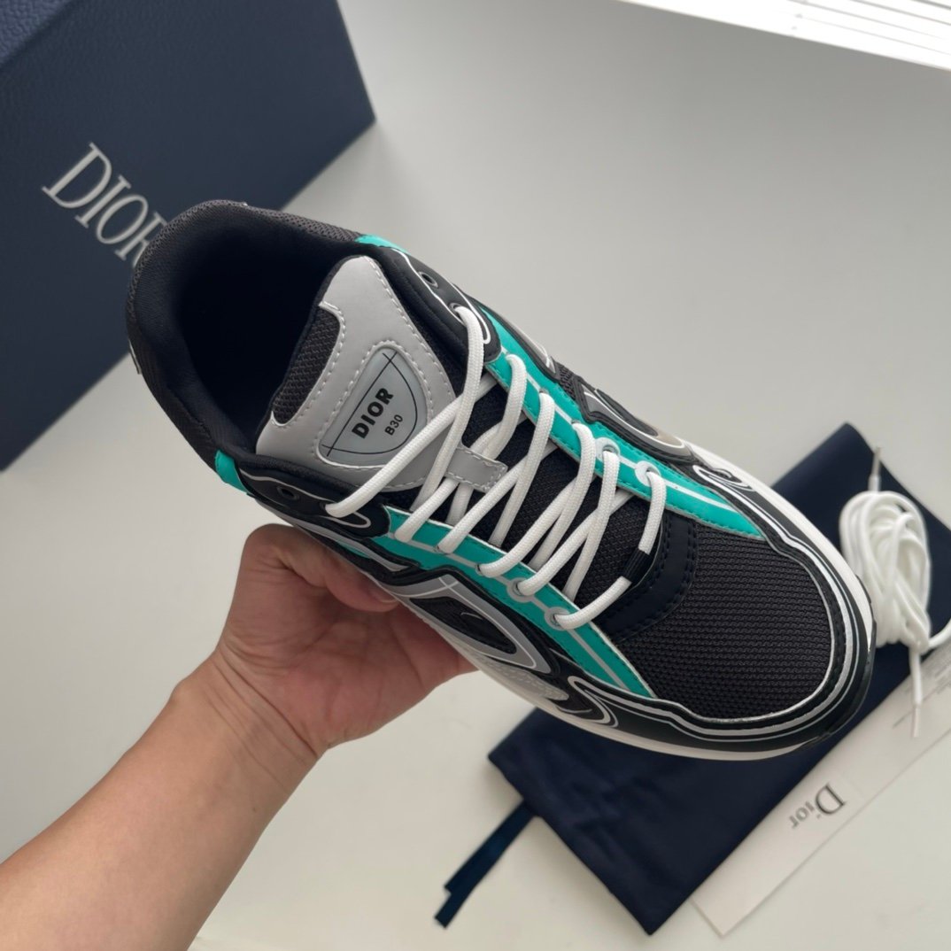 Dior B30 Reflective Black Green White