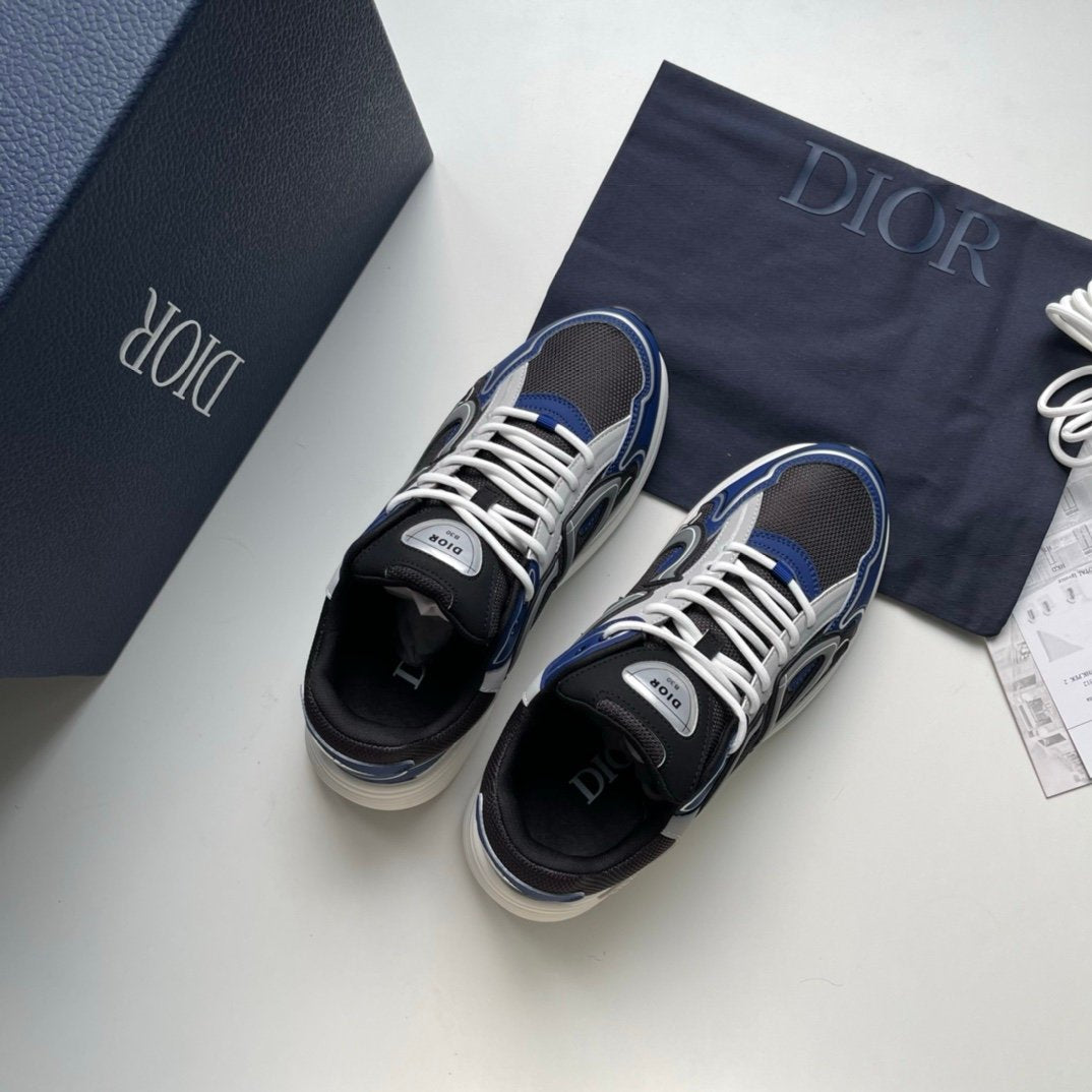 Dior B30 Reflective Navy/Black White Silver