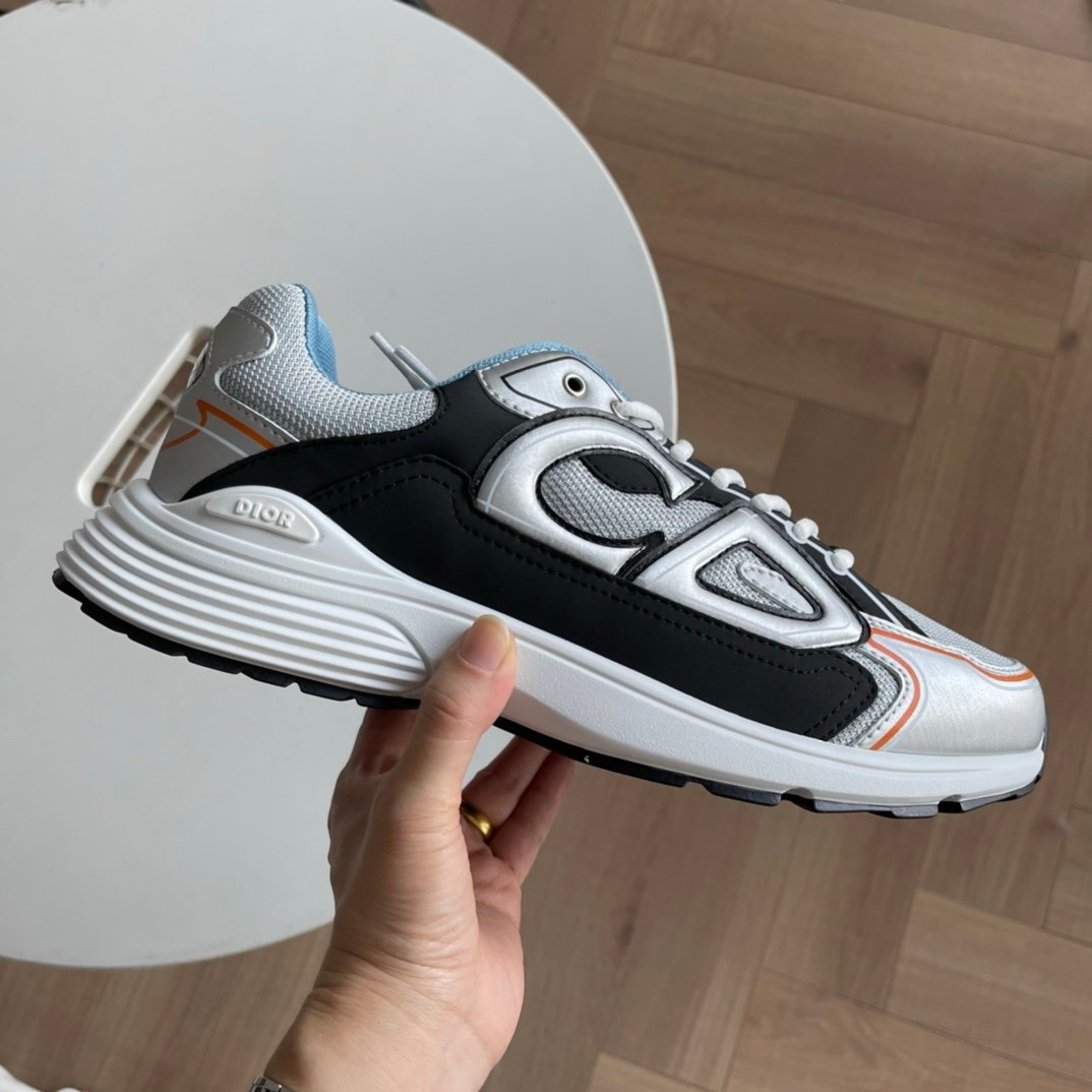 Dior B30 Reflective Silver Dark Grey