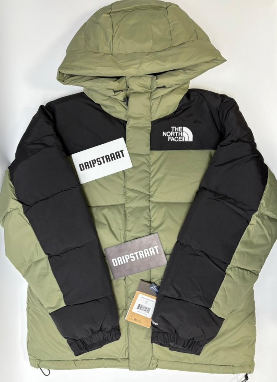 The North Face Himalayan Down Jacket In Green/Black