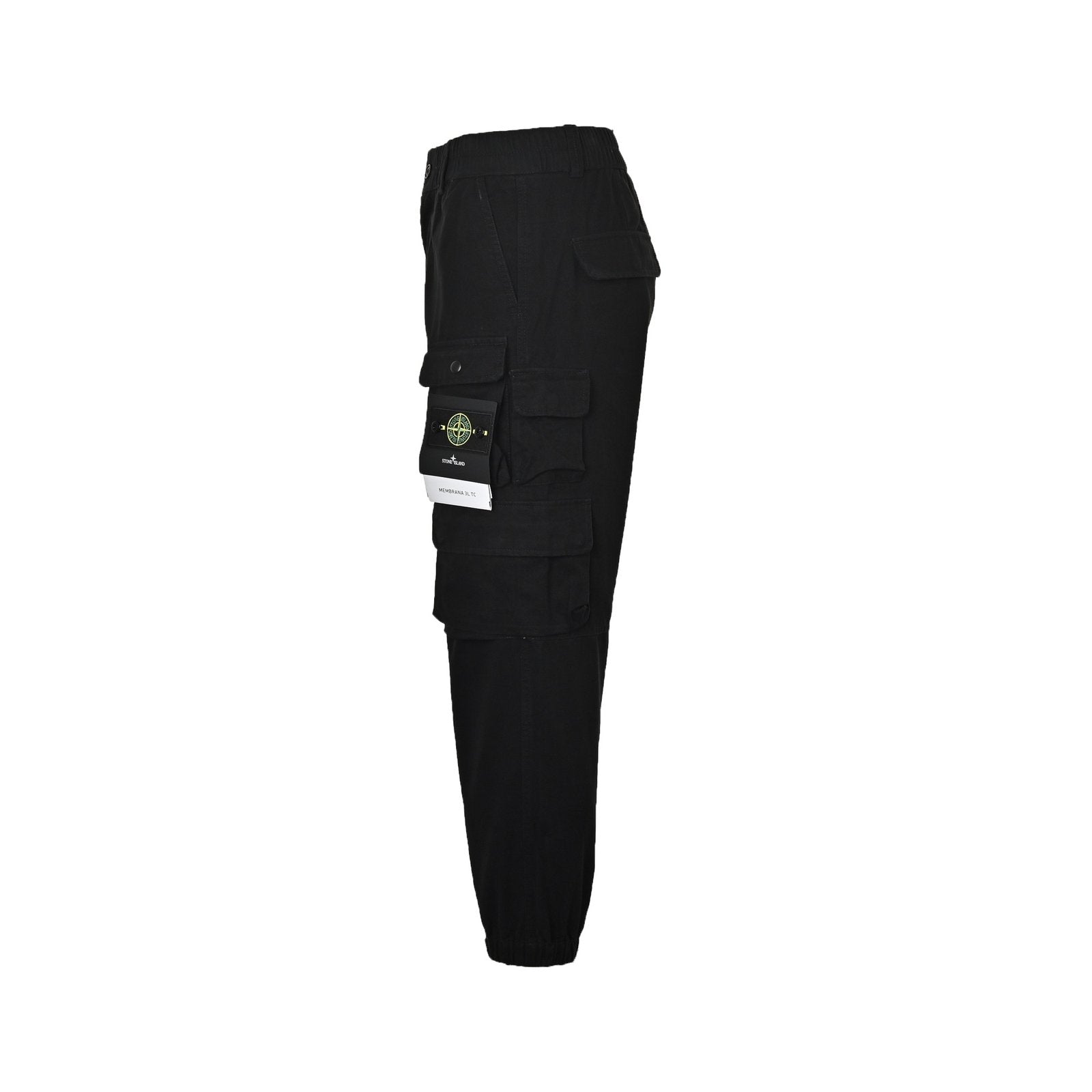 Stone Island Multi Pocket Cargo Pants Black